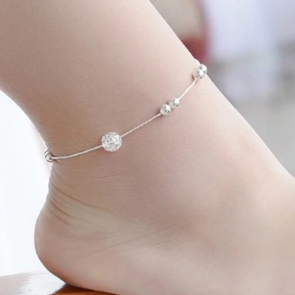 🌟 Silver 925 Dainty Anklet Chain - Picture 1 of 2